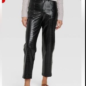 A. New. Day Women's High Rise pleather pants  4